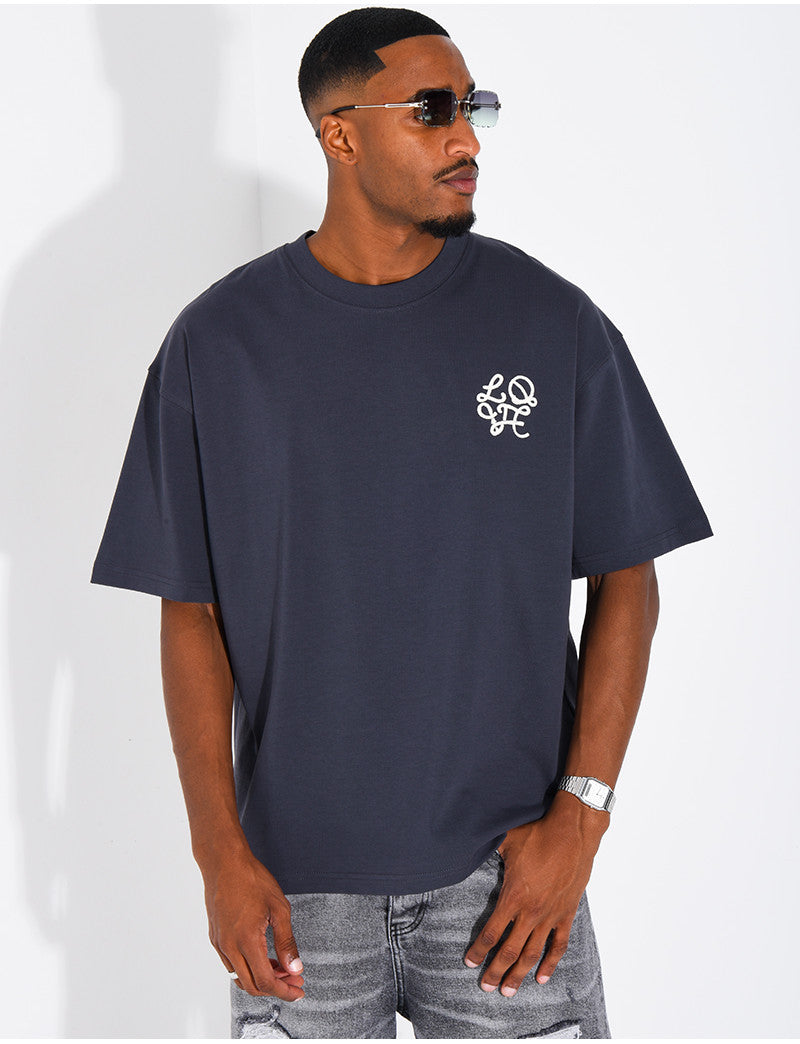 T-shirt logo brodé