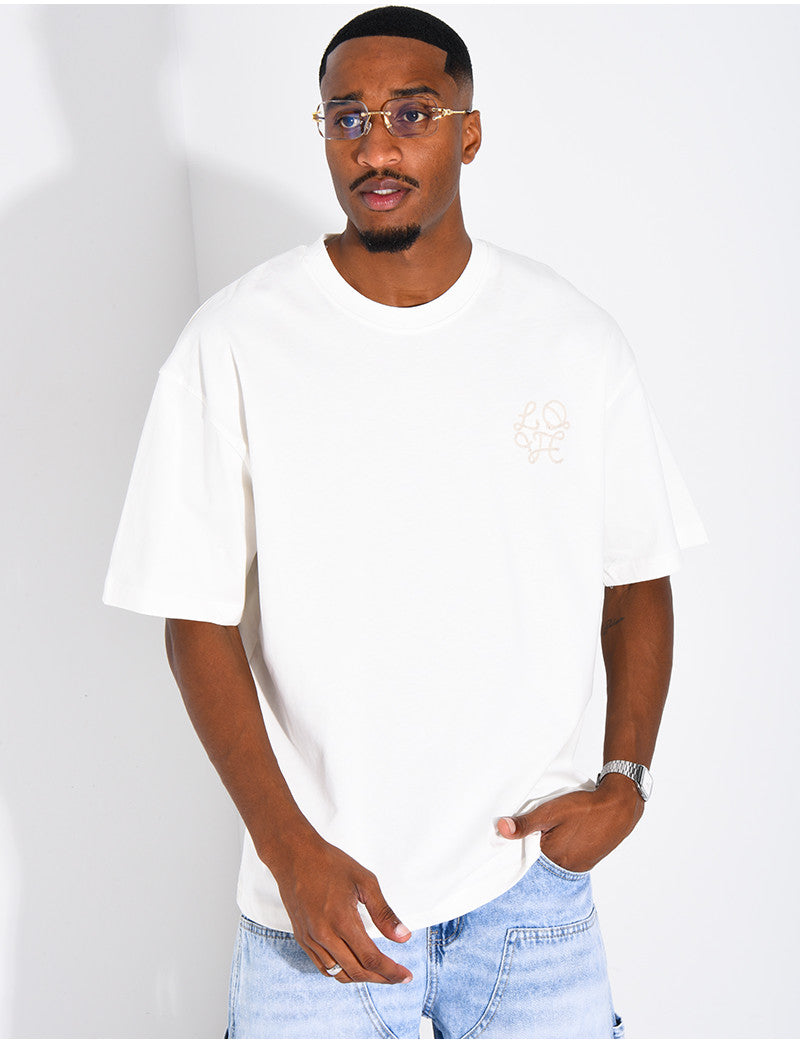 T-shirt logo brodé