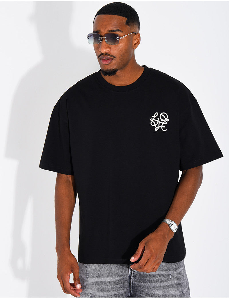 T-shirt logo brodé