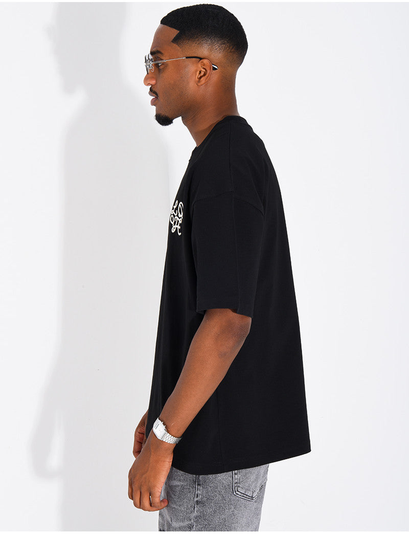 T-shirt logo brodé