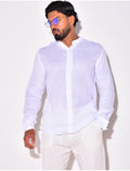 Chemise en lin manches longues