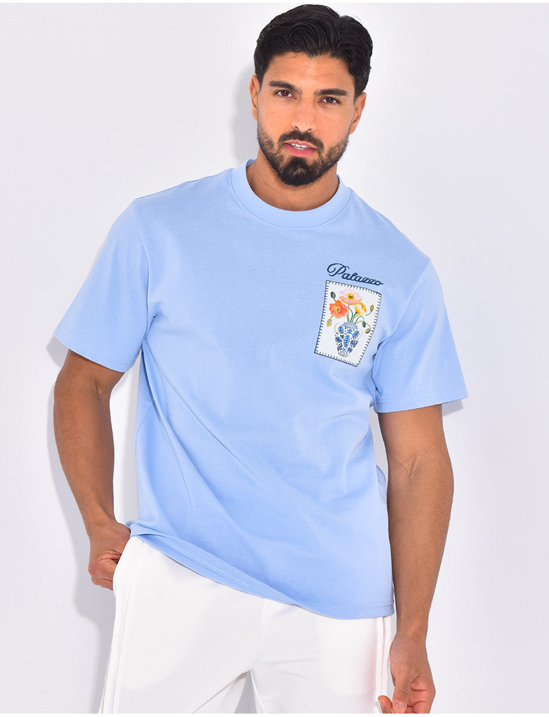 T-shirt "Palazzo" fleurs & vase