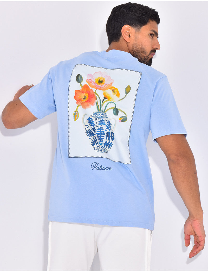 T-shirt "Palazzo" fleurs & vase