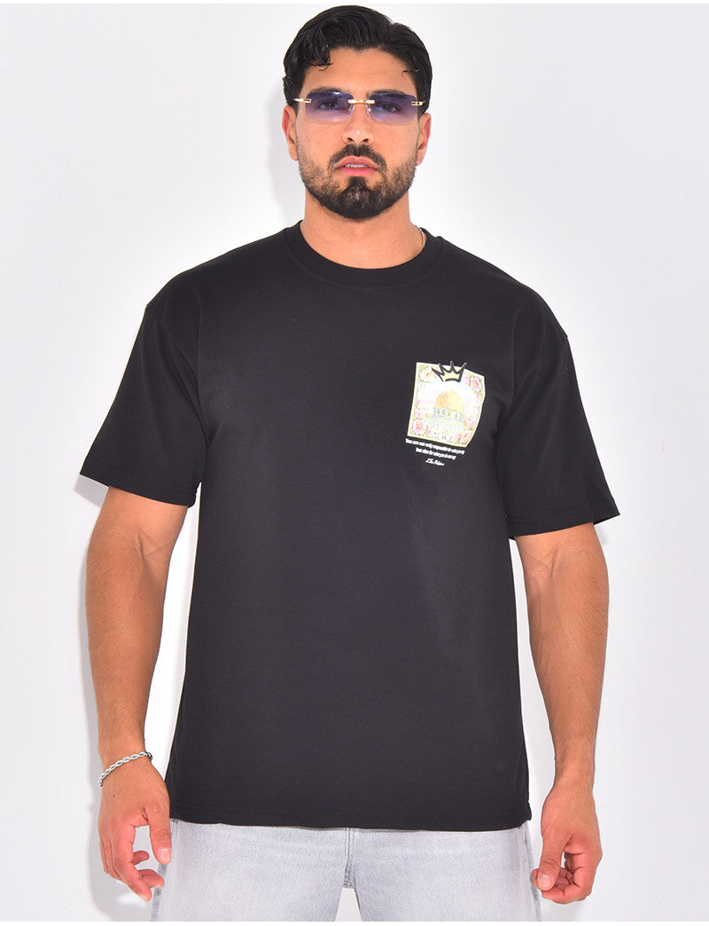 T-shirt "Palestine" avec couronne