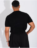 T-shirt texturé à boutons