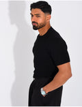 T-shirt texturé à boutons