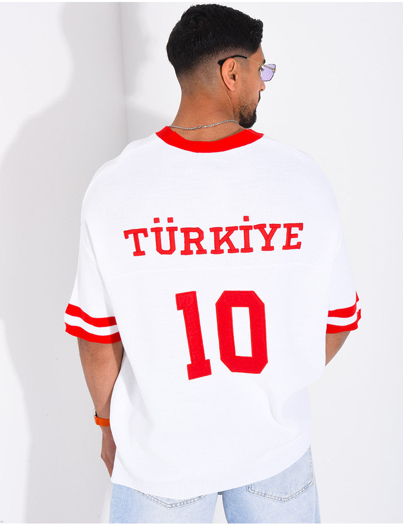 T-shirt texturé "Turkiye 10"