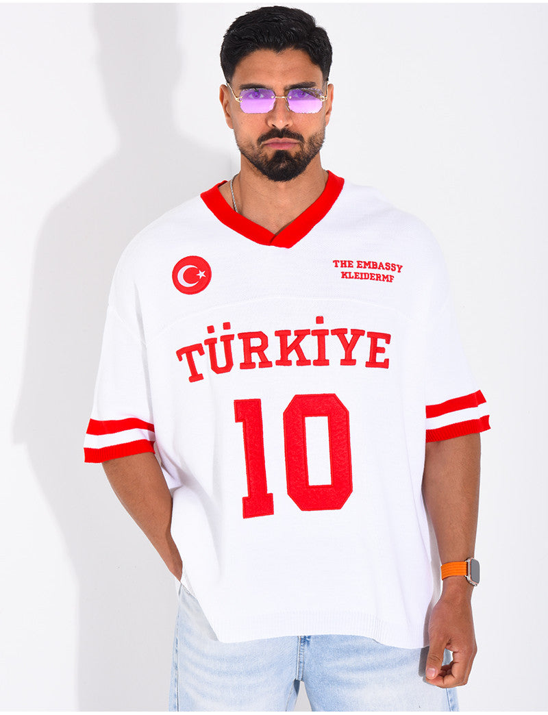 T-shirt texturé "Turkiye 10"