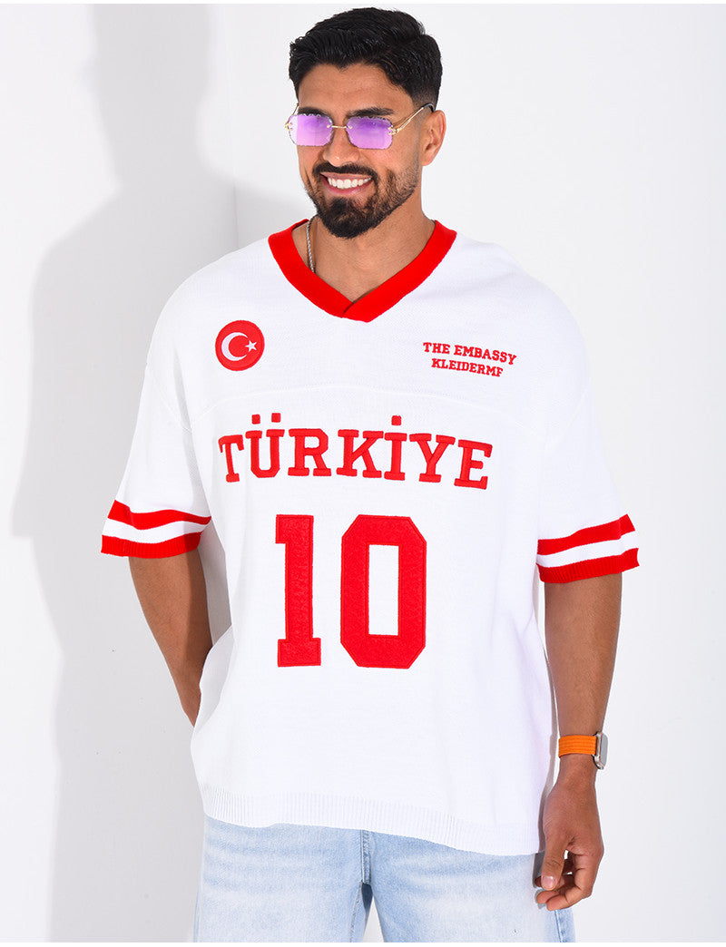 T-shirt texturé "Turkiye 10"