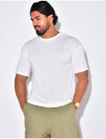 T-shirt uni chiné