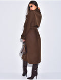 Trench long en feutrine