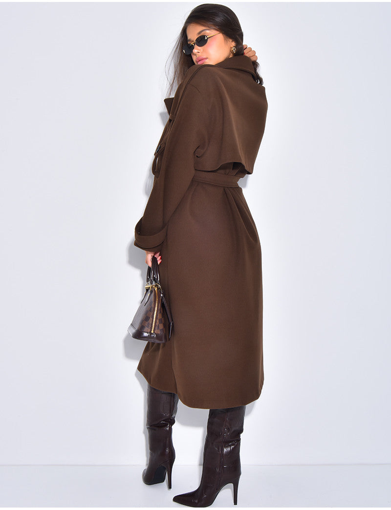 Trench long en feutrine