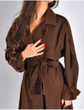 Trench long en feutrine