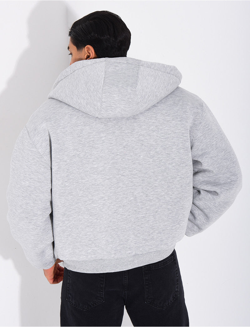 Veste à capuche fourrée