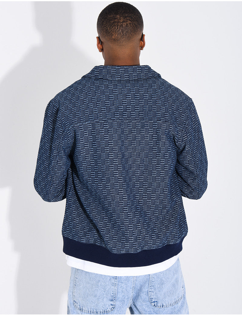 Veste à motifs effet jeans