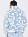 Veste à motifs en peau de mouton