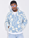 Veste à motifs en peau de mouton