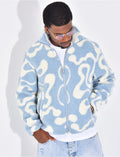 Veste à motifs en peau de mouton