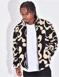 Veste à motifs en peau de mouton