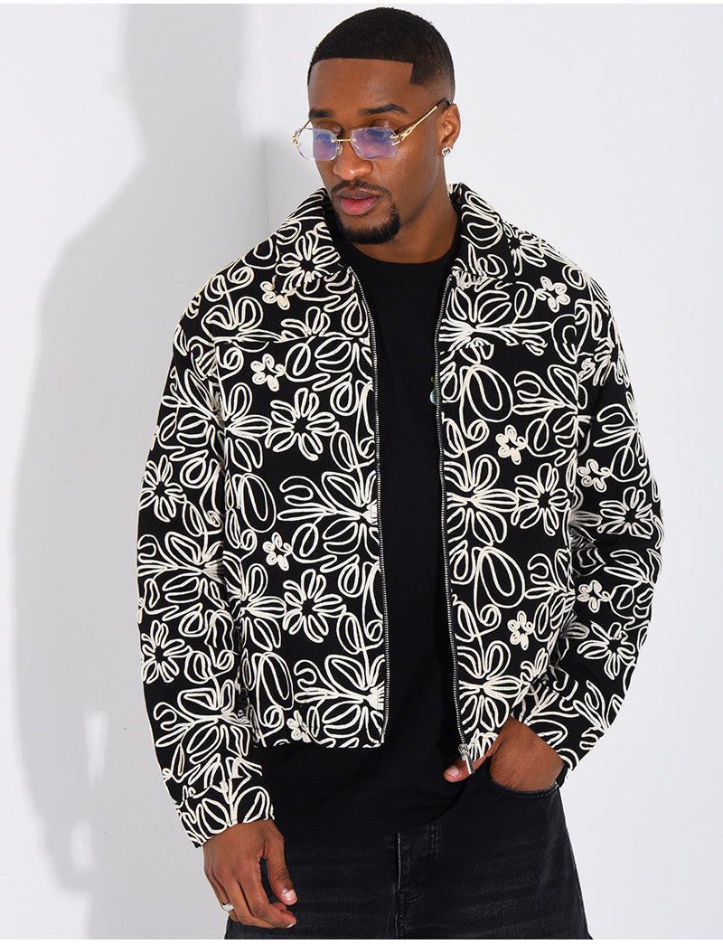 Veste à motifs