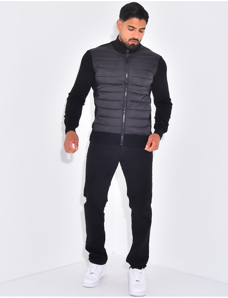 Veste bi-matière