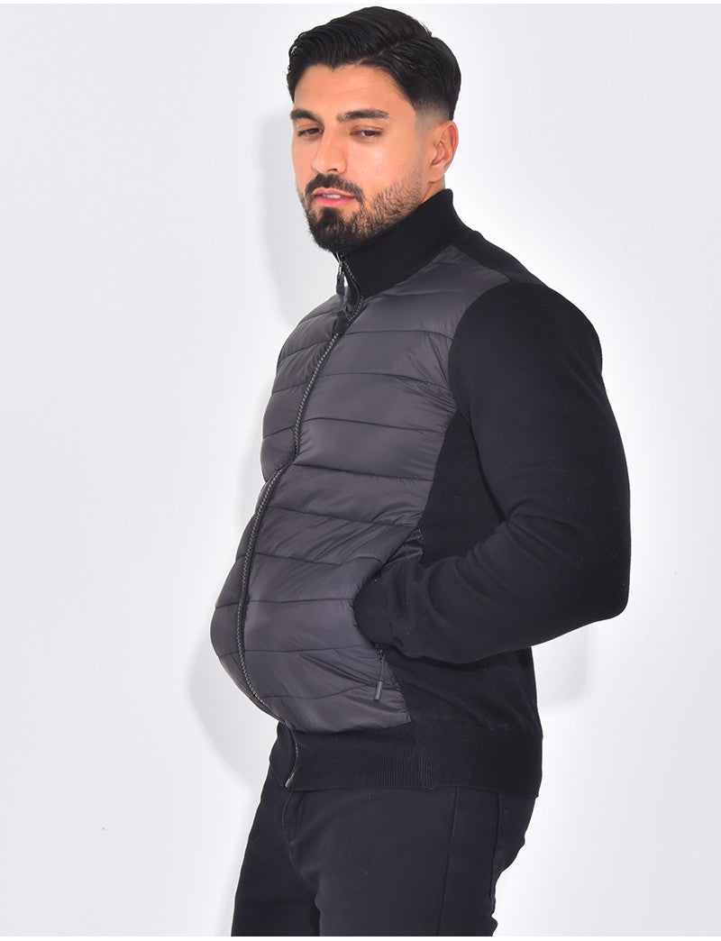 Veste bi-matière