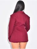 Veste blazer cintrée avec boutons dorés