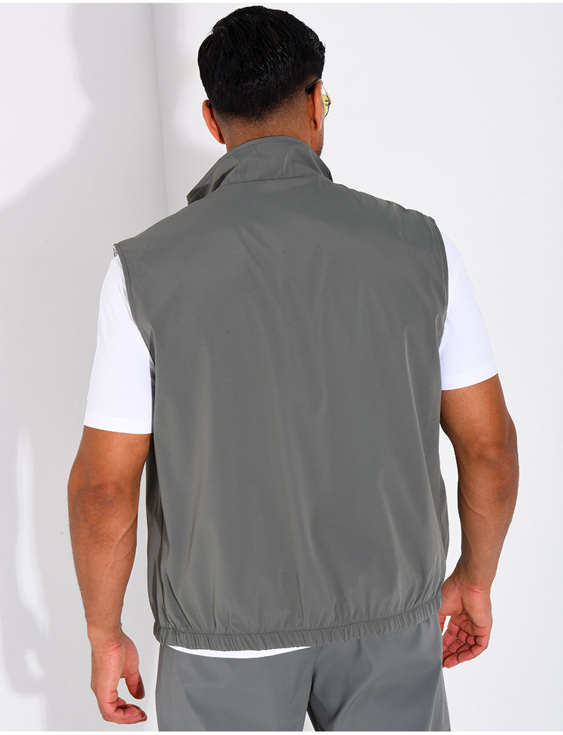 Veste sans manches reversible