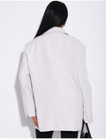 Veste de blazer à épaules structurées oversize