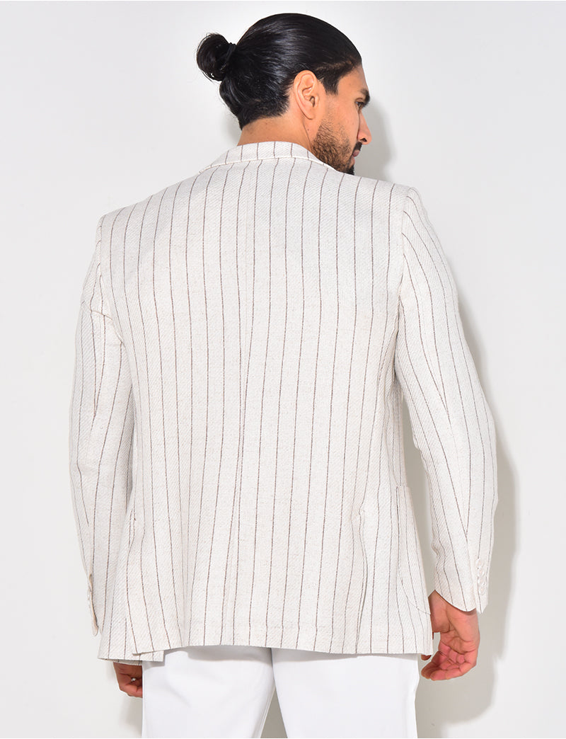 Veste de costume à rayures