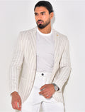 Veste de costume à rayures
