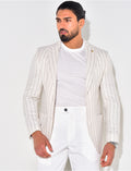 Veste de costume à rayures