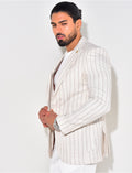 Veste de costume à rayures