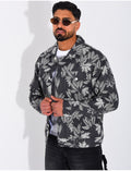 Veste en jeans à motifs