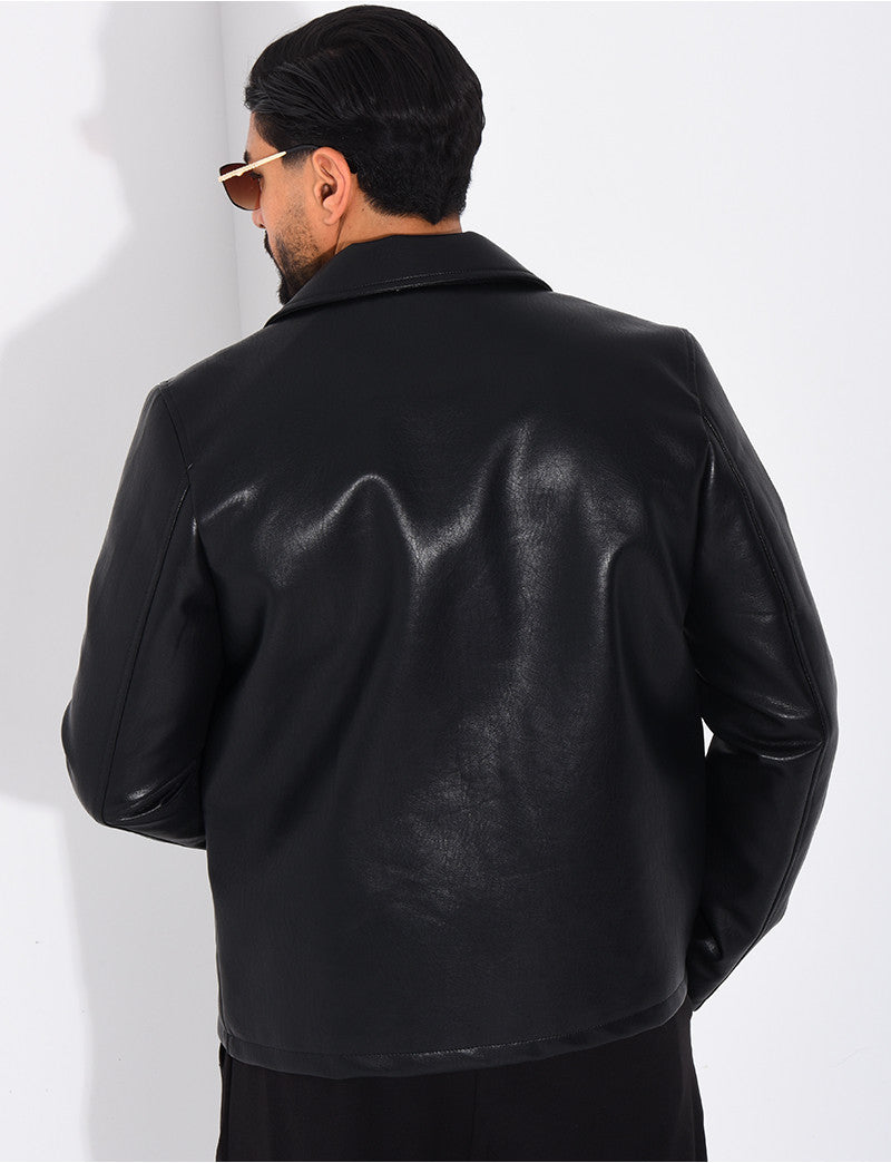 Veste en similicuir