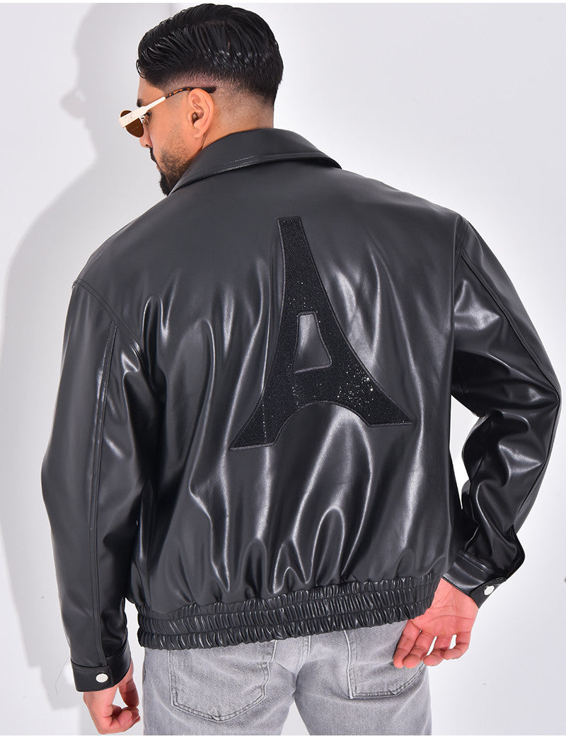 Veste en similicuir