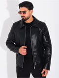 Veste en similicuir