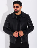 Veste en similicuir