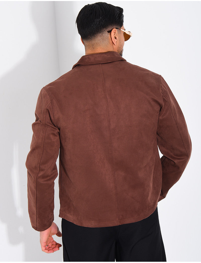 Veste en suédine