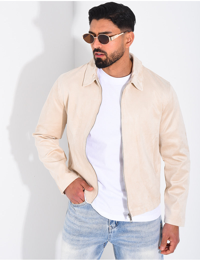 Veste en suédine