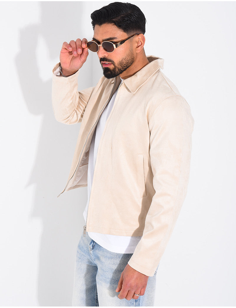 Veste en suédine