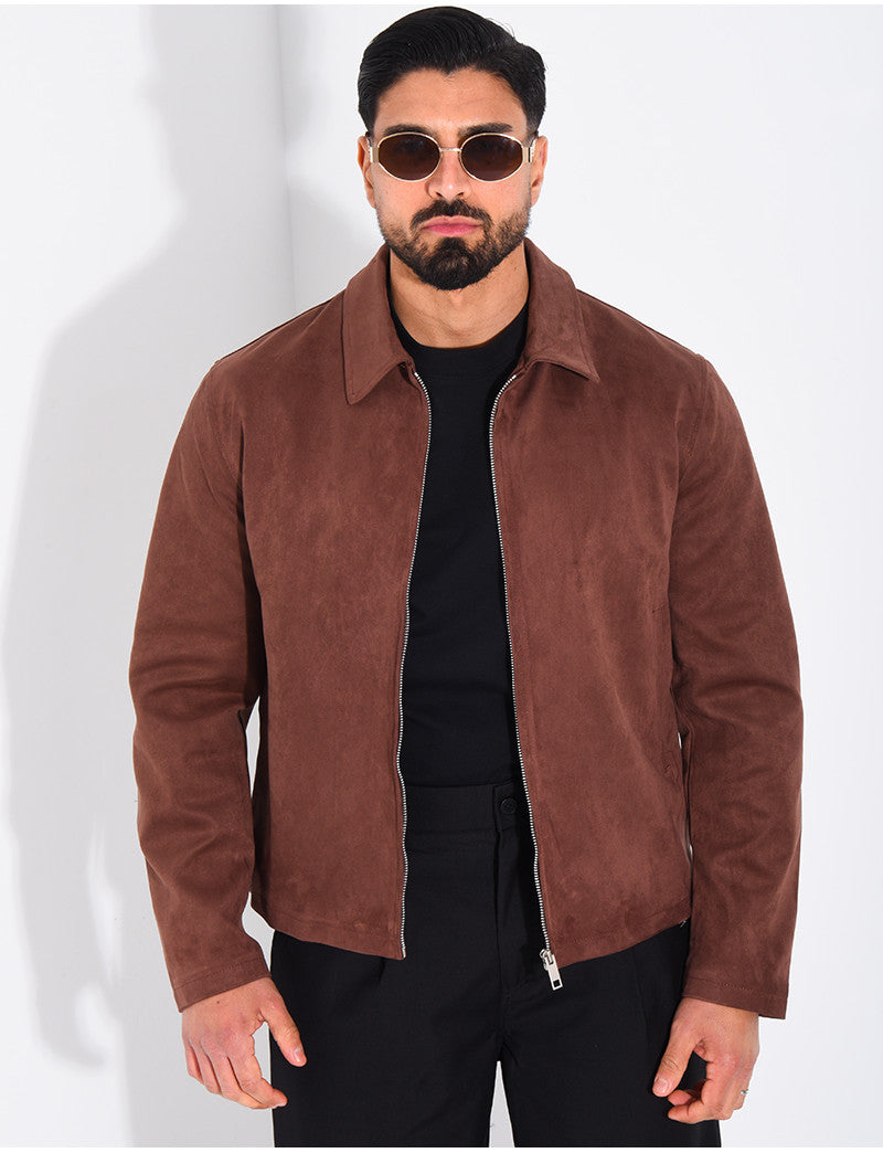 Veste en suédine