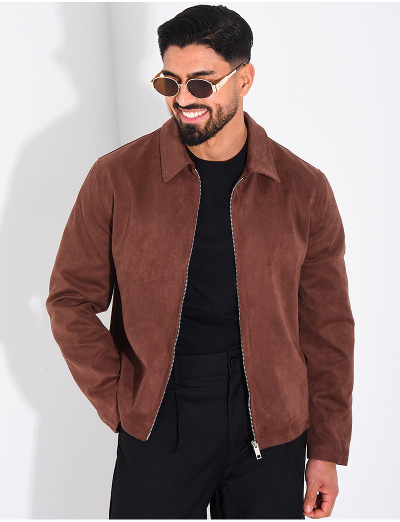 Veste en suédine