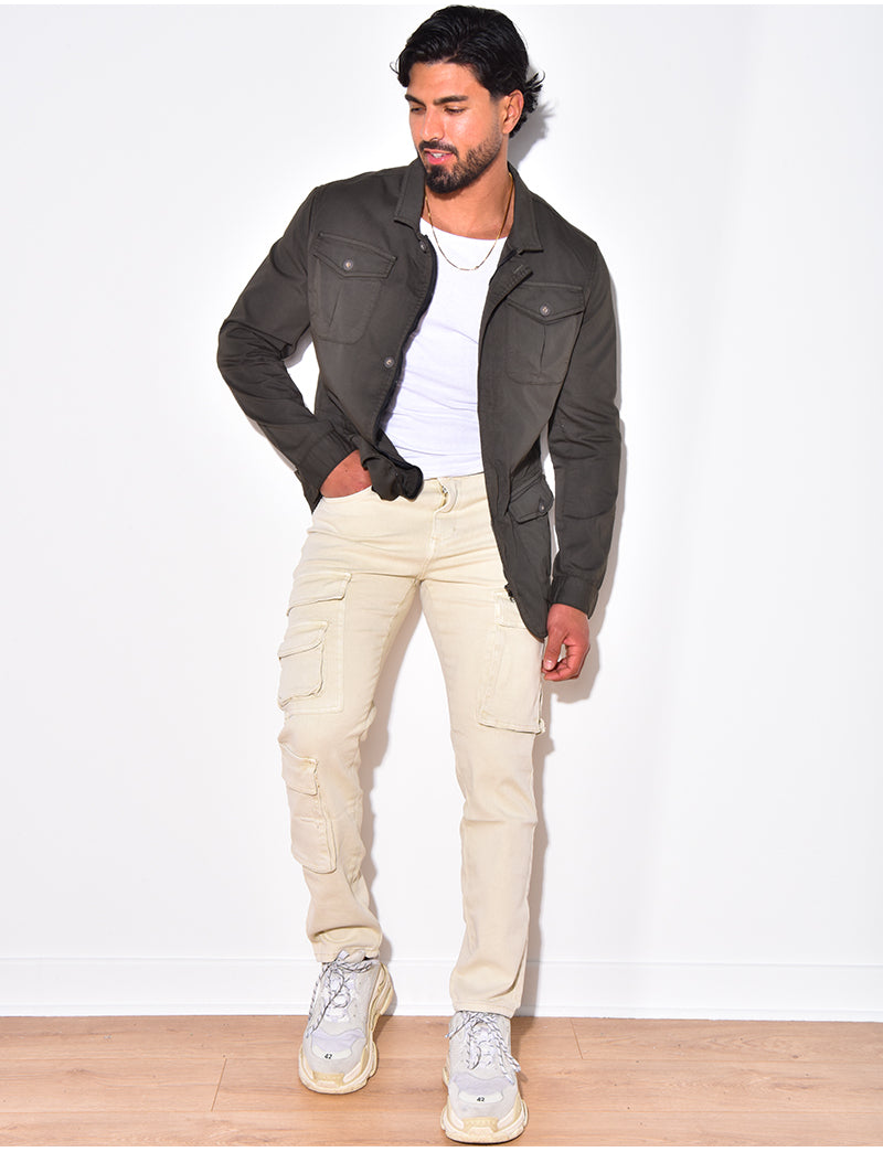 Veste fine à poches