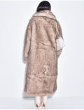 Manteau oversize à fourrure premium