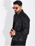 Veste homme à motifs fleurs