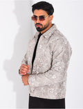 Veste homme à motifs fleurs