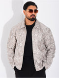 Veste homme à motifs fleurs