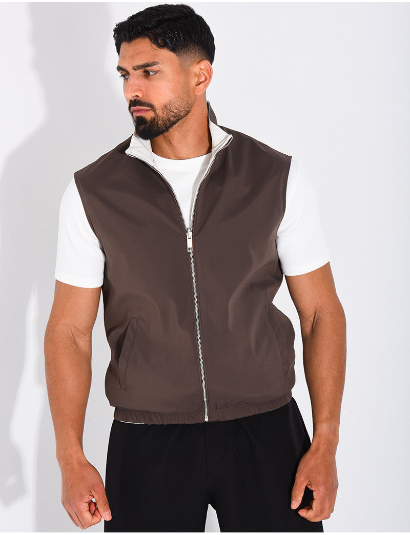 Veste sans manches réversible